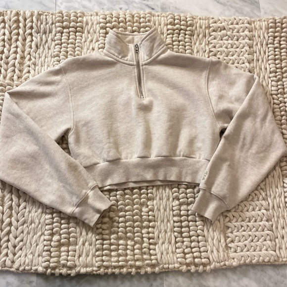 TNA Tops - Aritzia TNA Cozy Crop 1/4 Zip